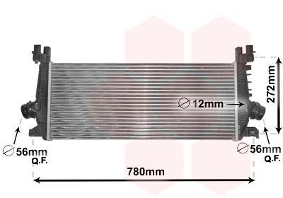 VAN WEZEL Kompressoriõhu radiaator 37004648